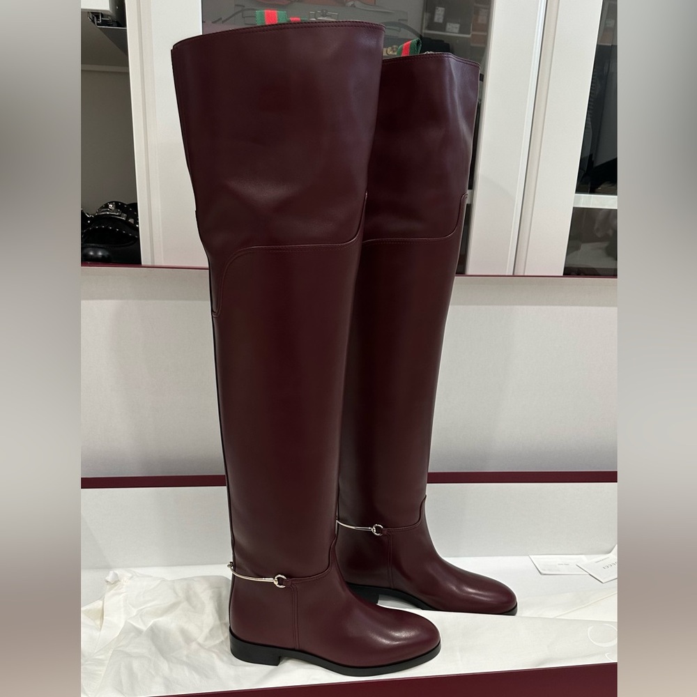 BNIB GUCCI Thigh High OTK Boots 37